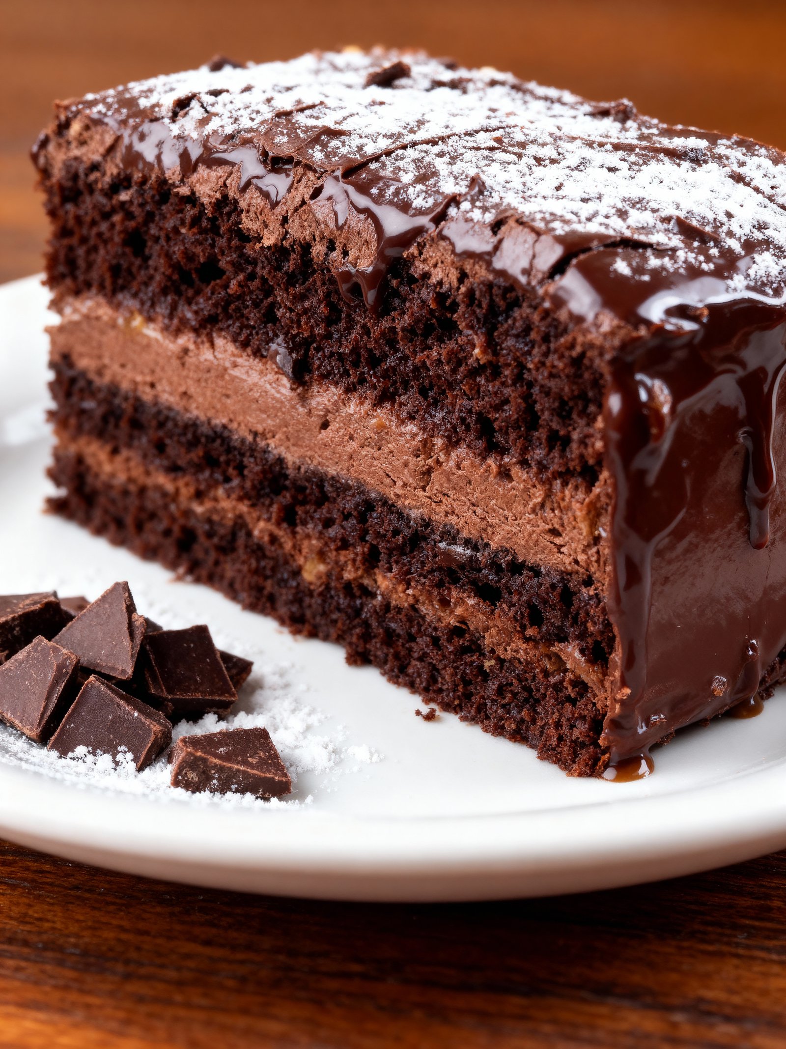 Ultra Moist Chocolate Sheet Cake finished