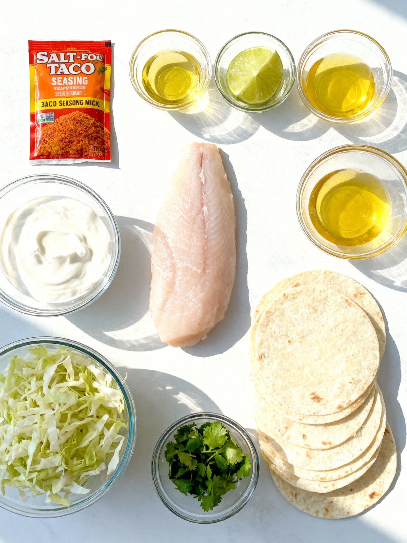 Zesty Fish Tacos ingredients