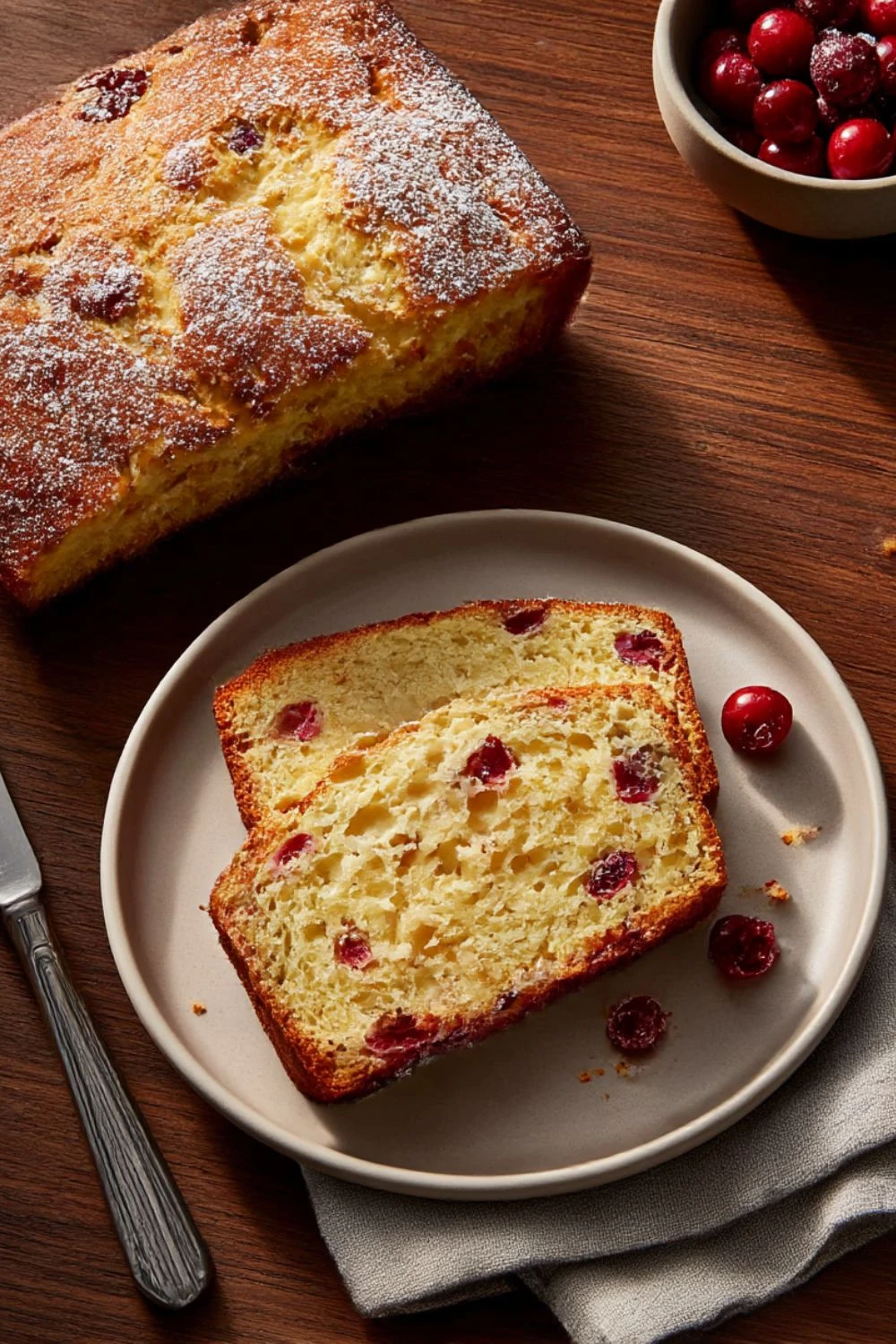 Barefoot Contessa Cranberry Orange Bread Recipe finished