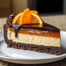 Chocolate Orange Cheesecake – A Rich & Zesty Indulgence finished