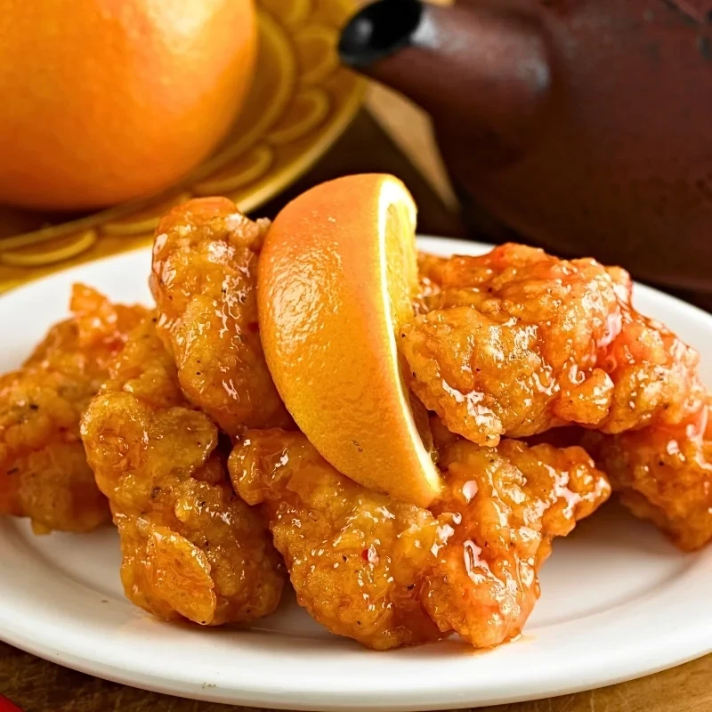 Copycat Panda Express Orange Chicken Recipe finished