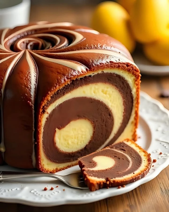 Delicious Marble Cake finished