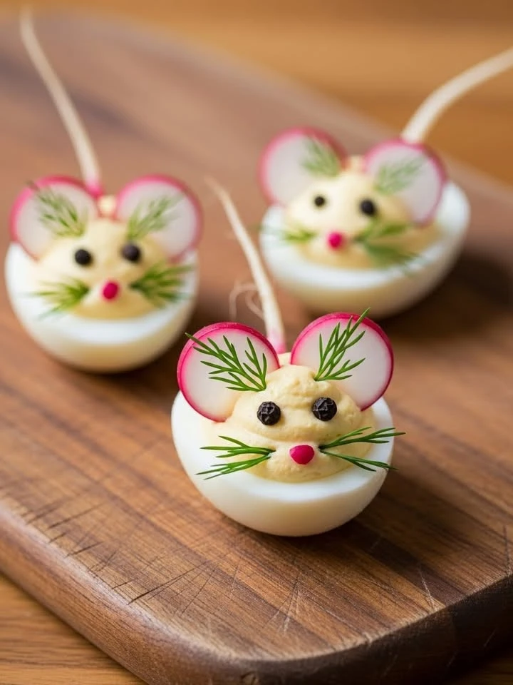 Deviled Egg Mice finished