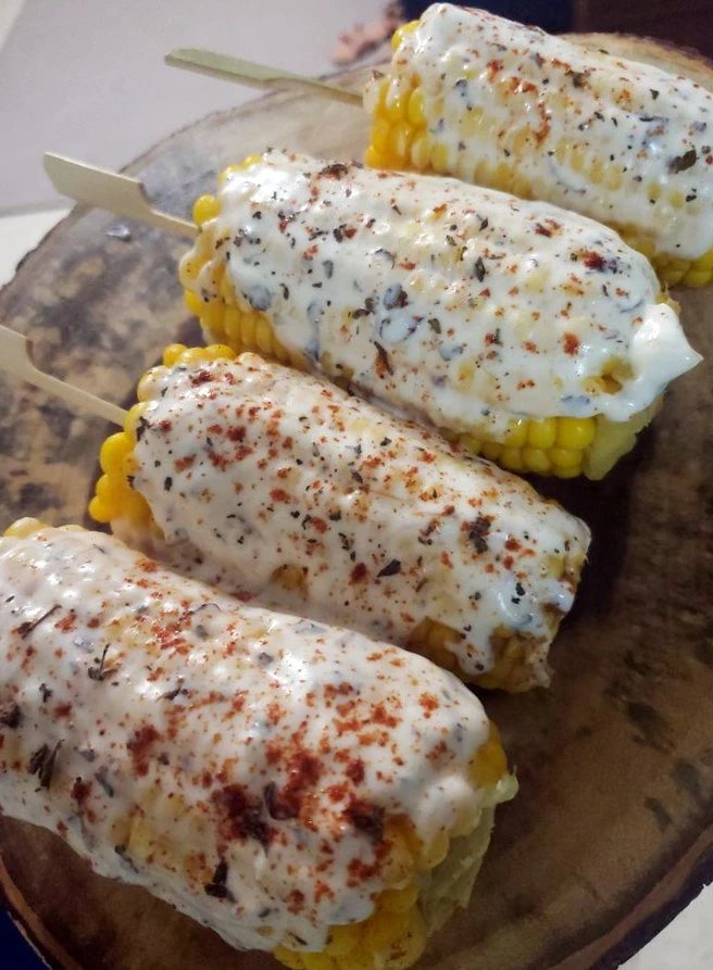 Easy Mexican Street Corn finished