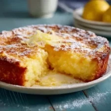 Easy One-Bowl Lemon Dessert finished