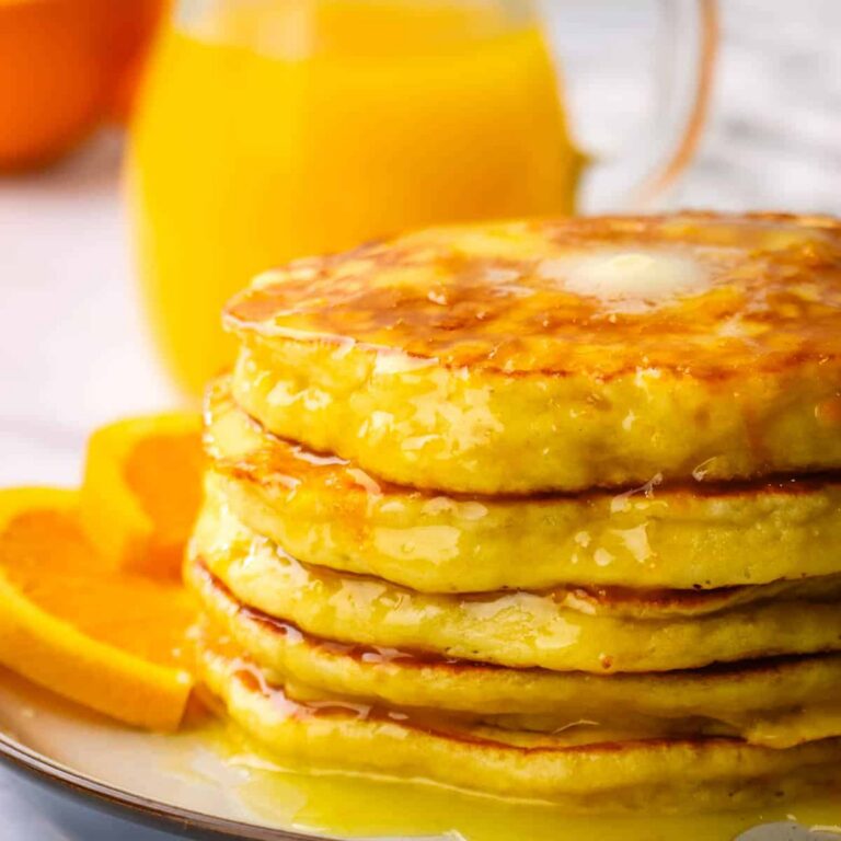 Ricotta Pancakes with Orange Syrup Recipe