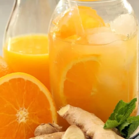 Iced Orange Ginger Green Tea finished