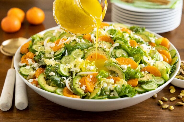 Irish Flag Clementine Cucumber Salad Recipe