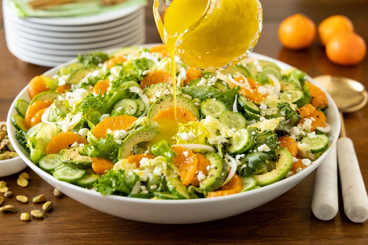 Irish Clementine Cucumber Salad finished