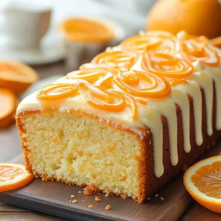 Deliciously Moist Orange Loaf Cake Recipe