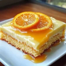 Moist Orange Sheet Cake finished