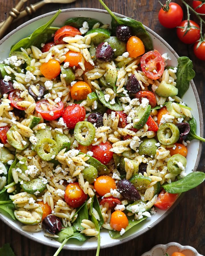 This is my most requested SPRING PASTA SALAD finished