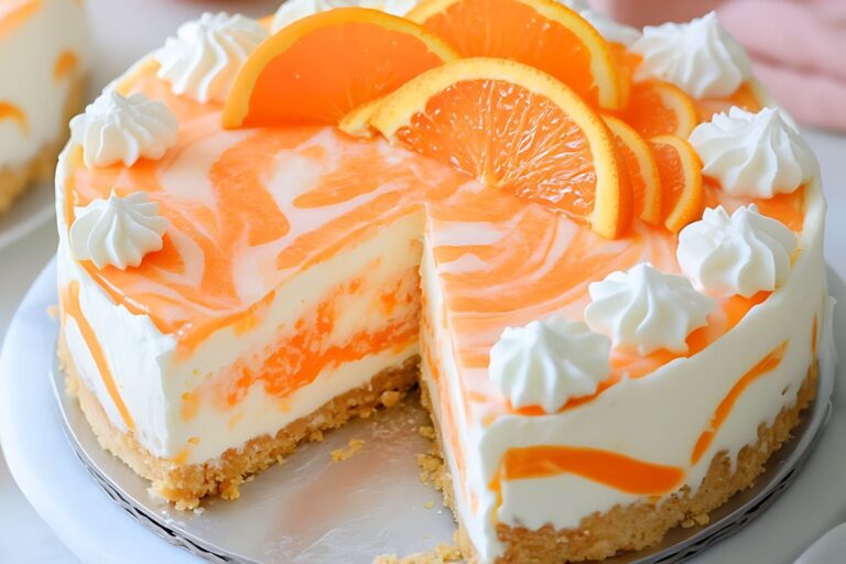 No-Bake Orange Creamsicle Cheesecake Recipe