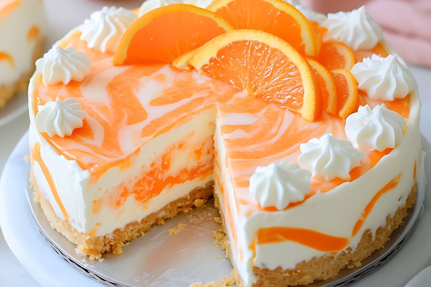 No-Bake Orange Creamsicle Cheesecake ingredients