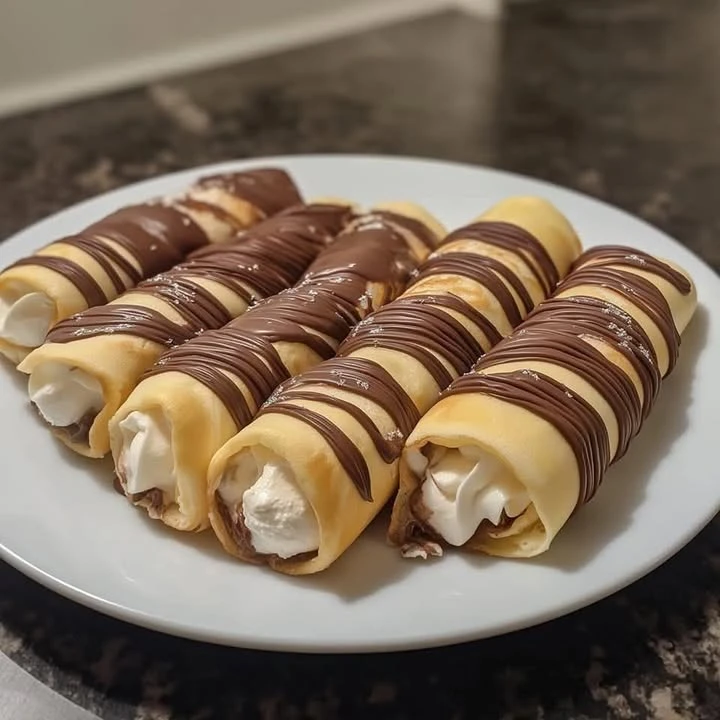 Nutella Cream-Filled Crepes finished