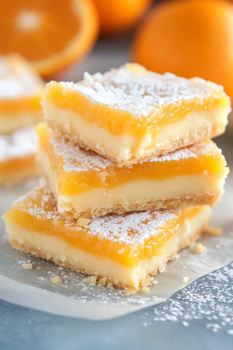 Orange Bars Recipe ingredients