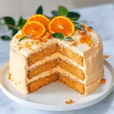 Orange Cake with Zesty Cream Cheese Frosting finished