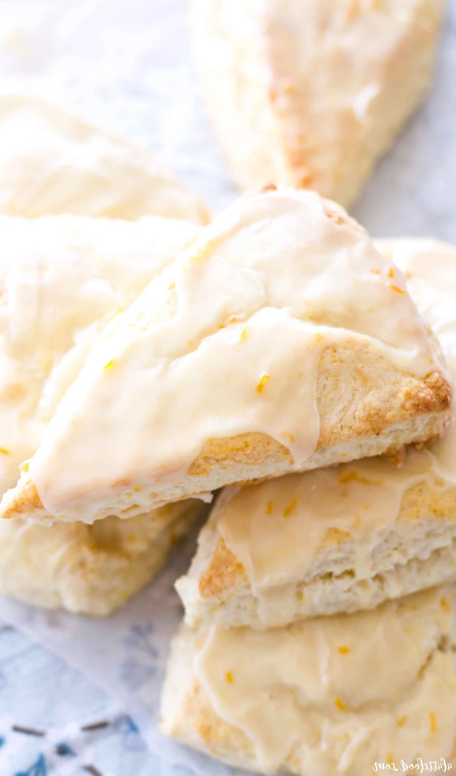 Orange Cream Scones finished