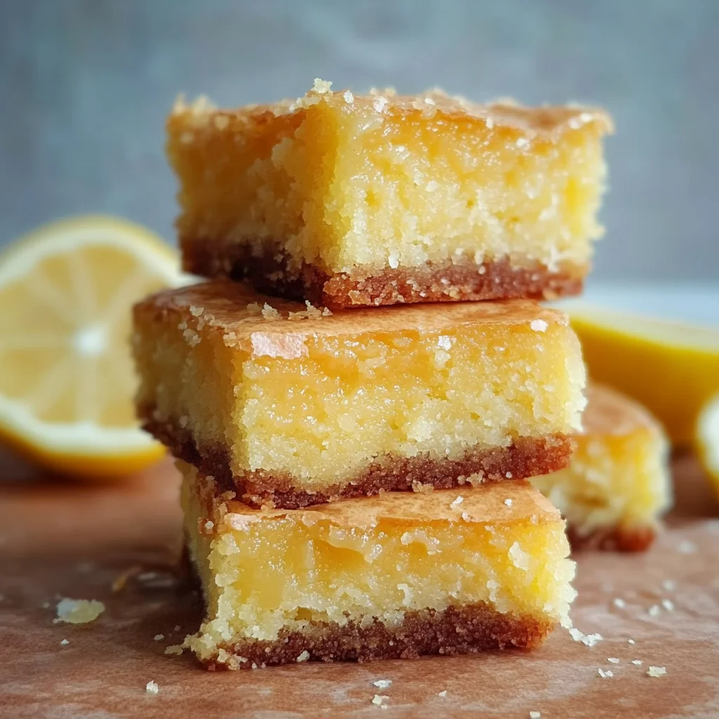 Amazing Lemon Brownies step by step