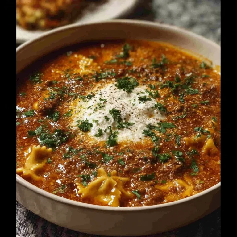 Mouthwatering One Pot Lasagna Soup Recipe