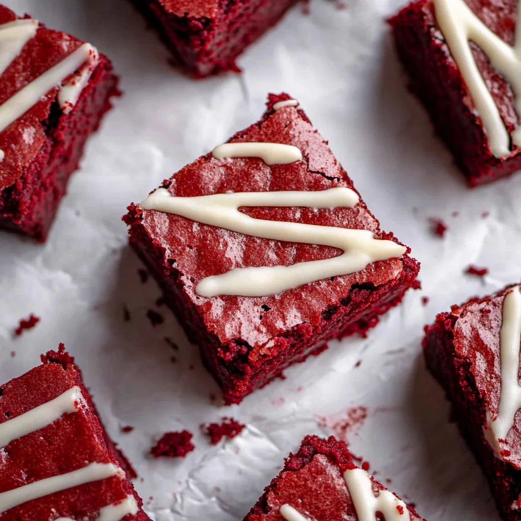 The Best Fudgy Red Velvet Brownies Recipe image-3