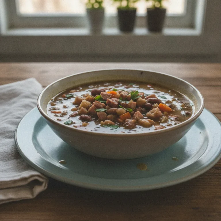Old-Fashioned Ham and Bean Soup Recipe