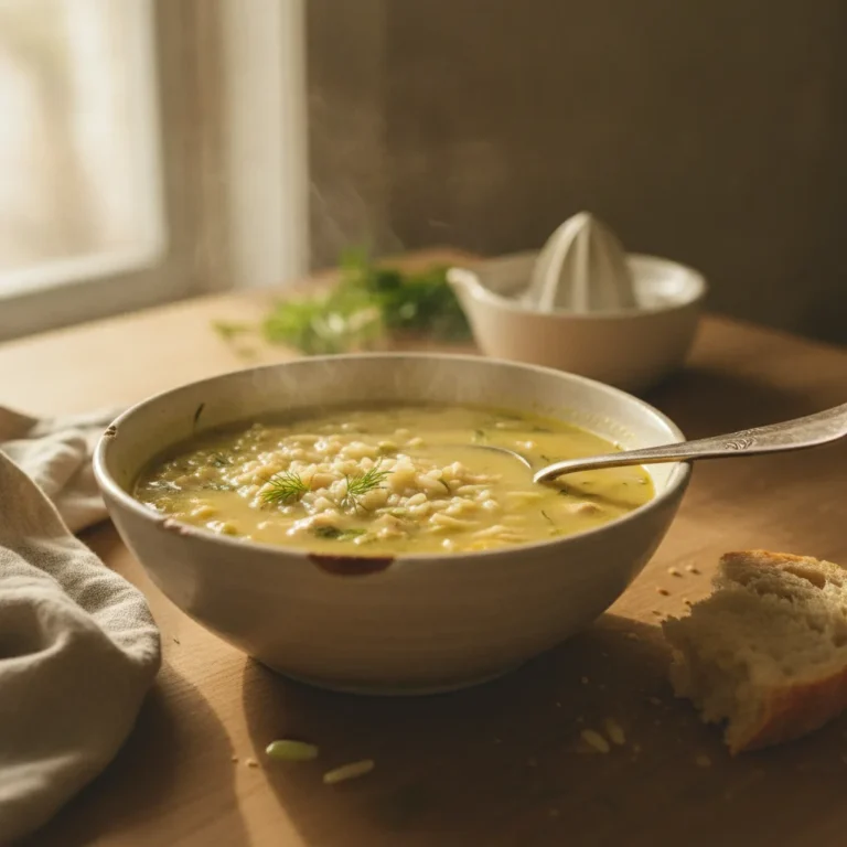 Creamy Lemon Rice Soup Recipe