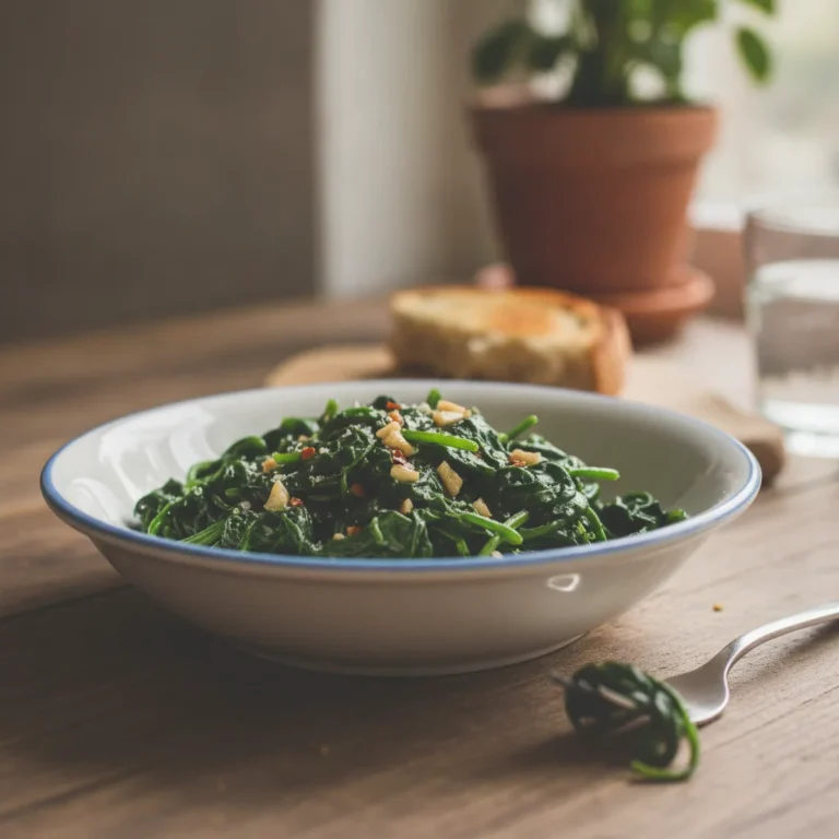 Garlic Sautéed Spinach Recipe