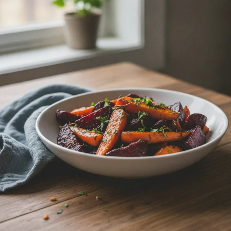 Maple Roasted Beets and Carrots Recipe