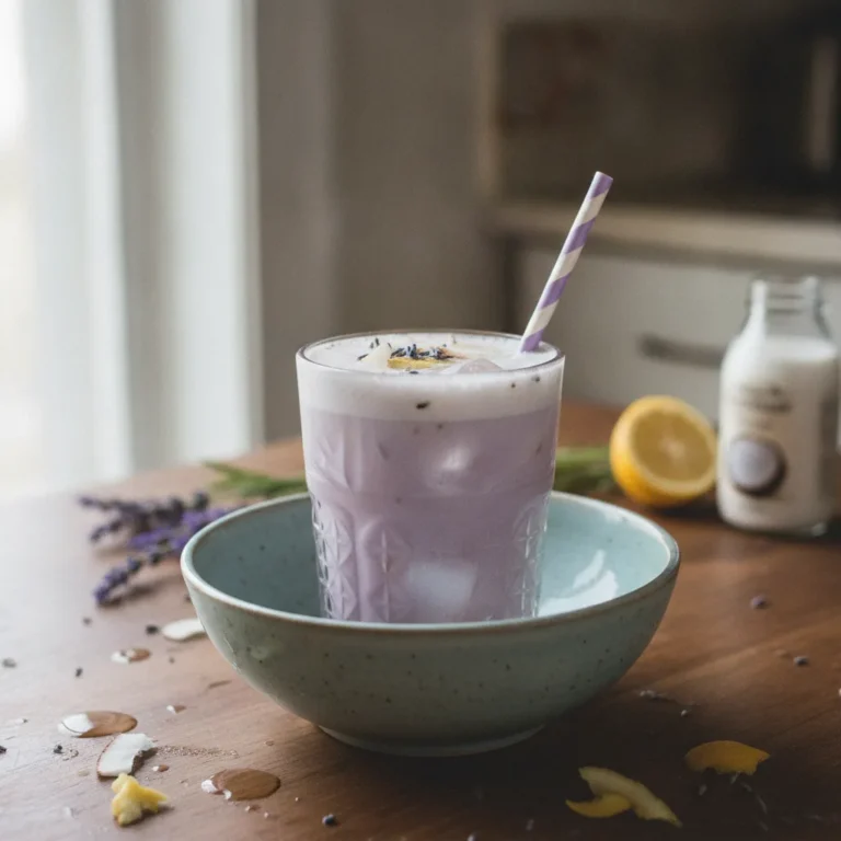 Coconut Lavender Lemonade Mocktail Recipe