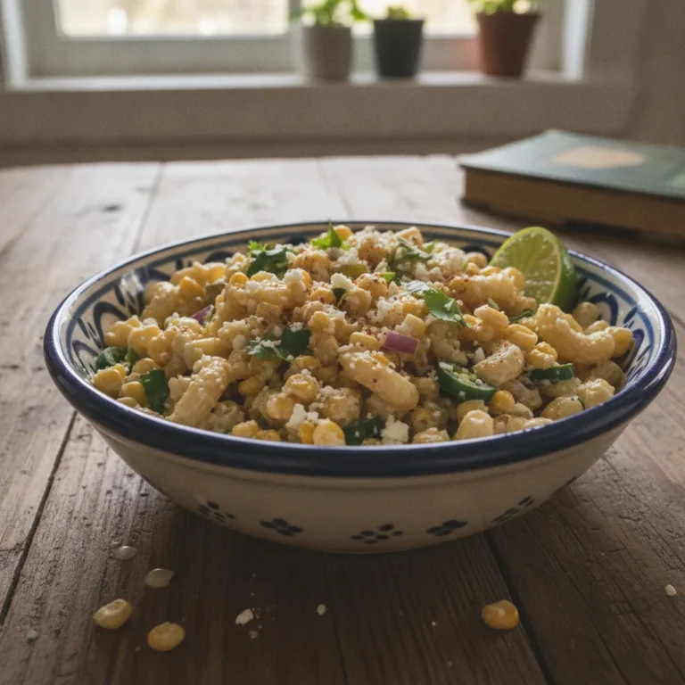 Creamy Street Corn Pasta Salad Recipe