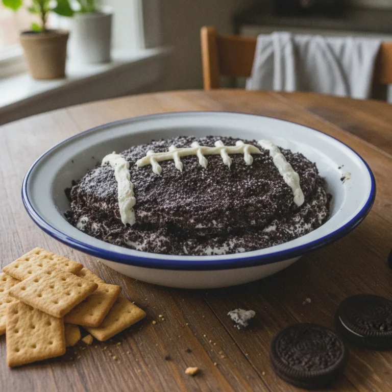 Oreo Cream Cheese Football Dip Recipe