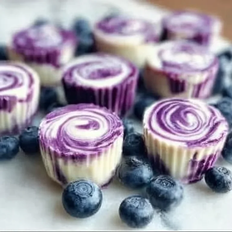 Blueberry Swirl Yogurt Bites Recipe