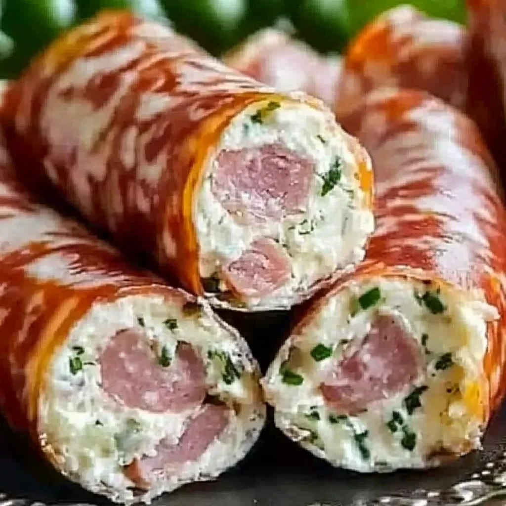 Cream Cheese Salami Roll Ups image-3