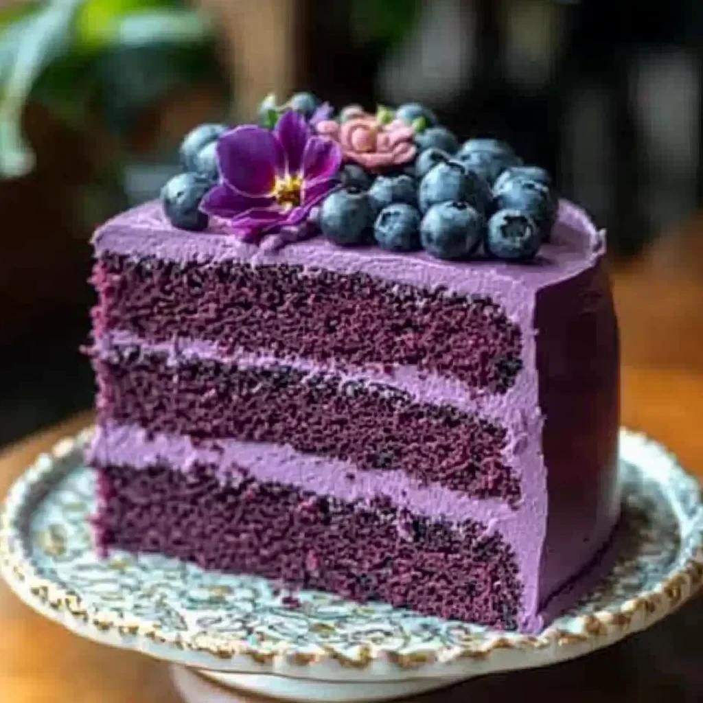 Decadent Royal Purple Velvet Cake – A Dessert to Impress image-3