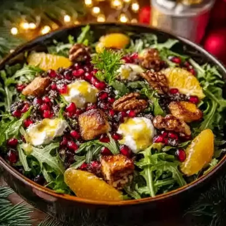 Christmas Salad with Honey Mustard Dressing Recipe