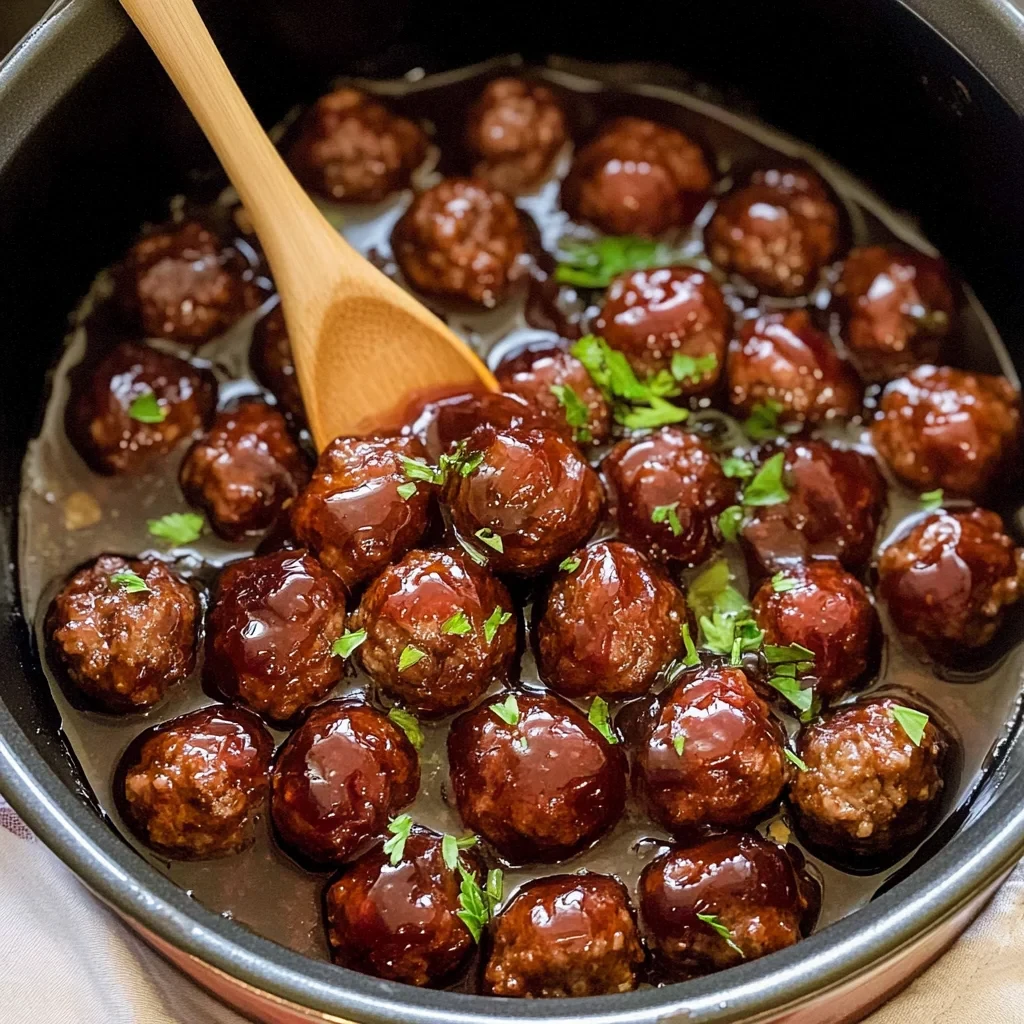 Easy Grape Jelly Meatballs Recipe image-3