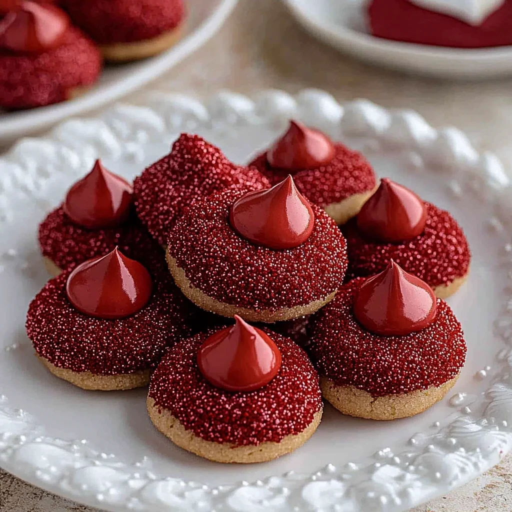 Easy Hershey's Red Velvet Blossoms Cookies image-3