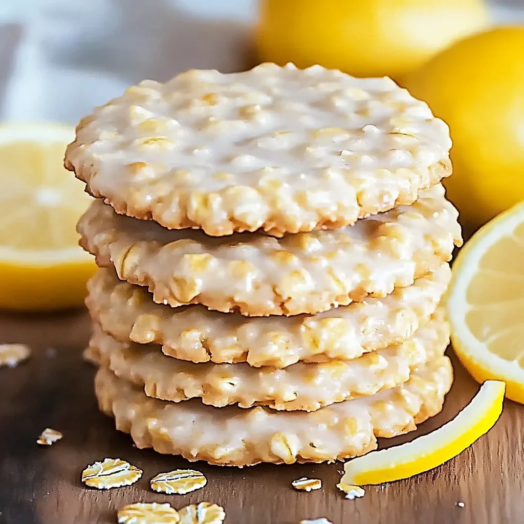 Easy Lemon Oatmeal Cookies No Bake Recipe step by step