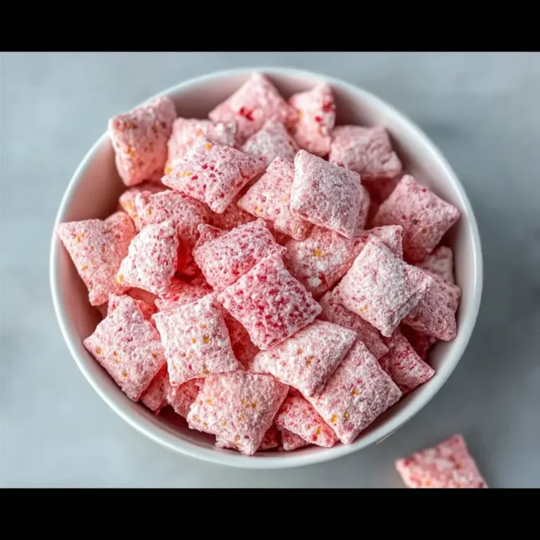 Easy Strawberry Shortcake Puppy Chow Recipe