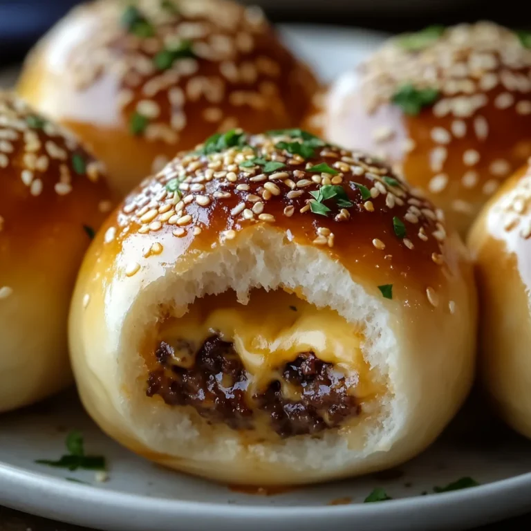 Garlic Parmesan Cheeseburger Bombs Recipe