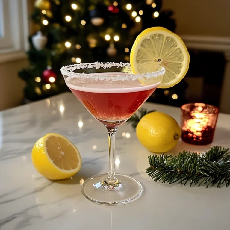 Holiday Lemon Drop Cocktail Recipe