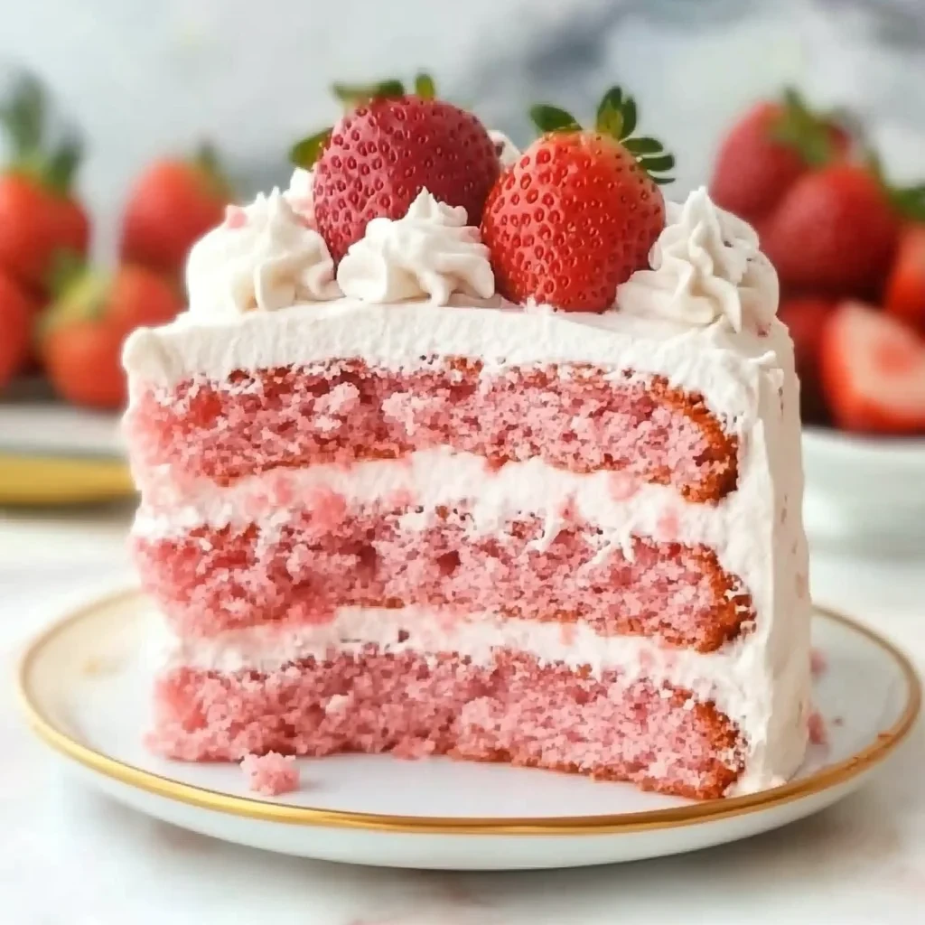 Homemade Strawberry Cake image-3