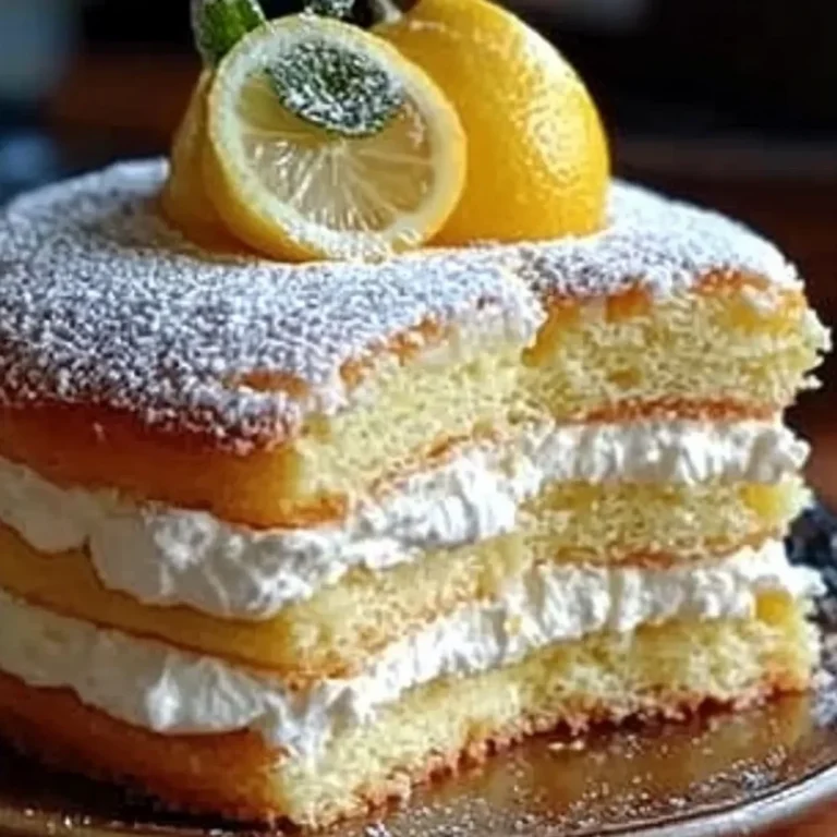 Italian Lemon Cream Cake Recipe