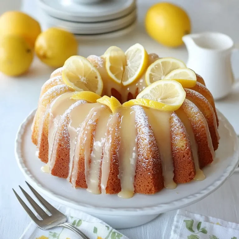 Lemon Bundt Cake Recipe