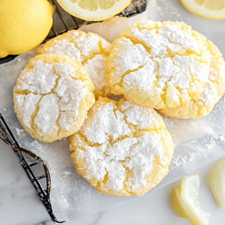 Lemon Crinkle Cookies Recipe