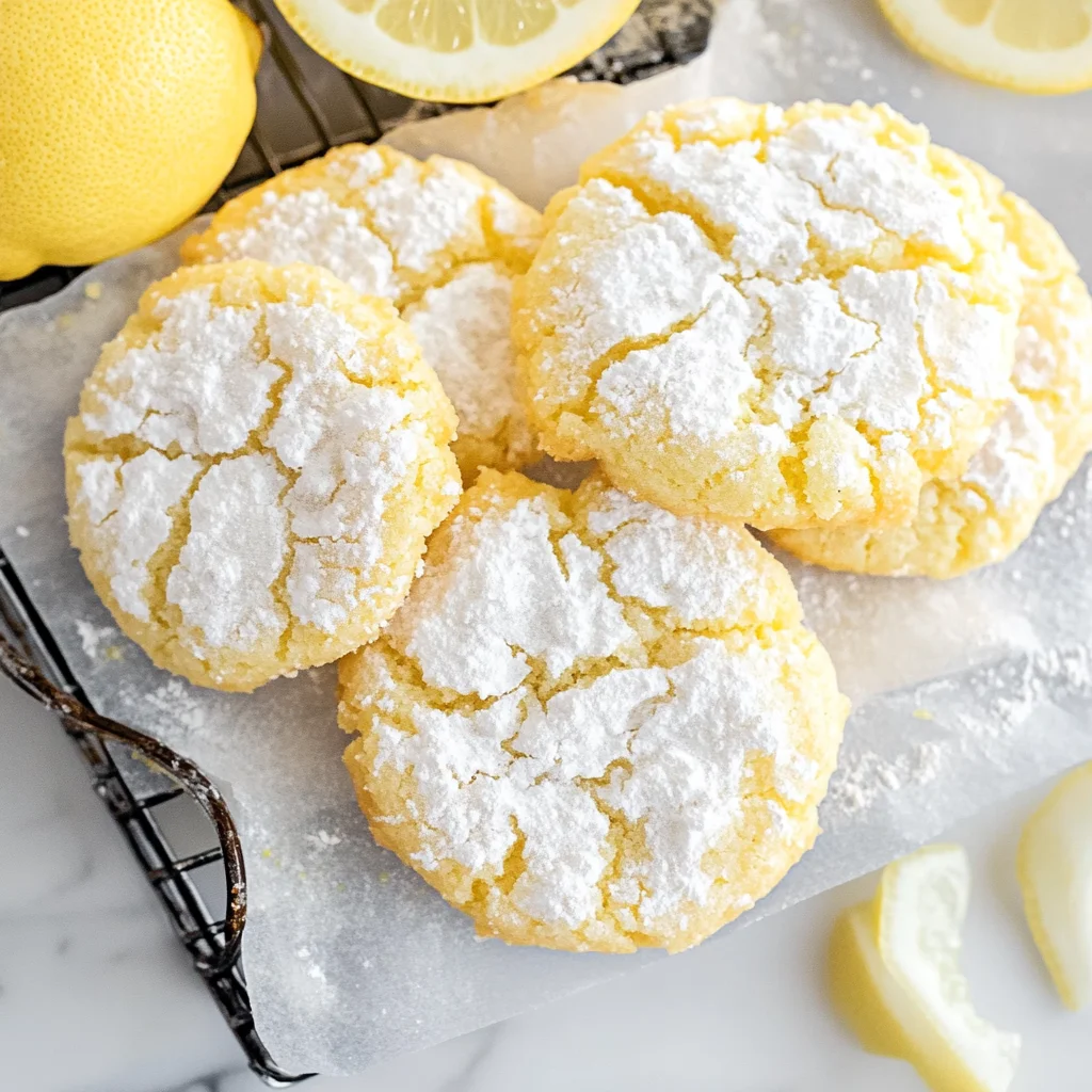 Lemon Crinkle Cookies - Herbs & Flour step by step