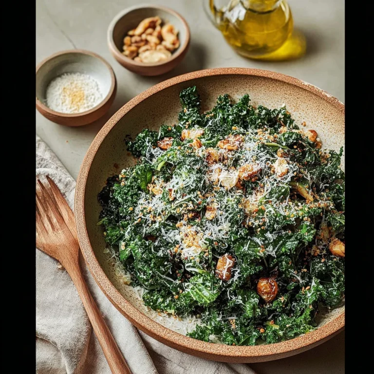 Lemony Parmesan Kale Salad Recipe