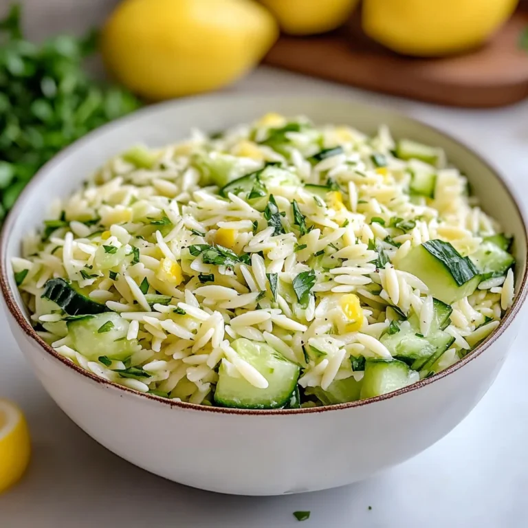 Best Cucumber Lemon Orzo Salad Recipe