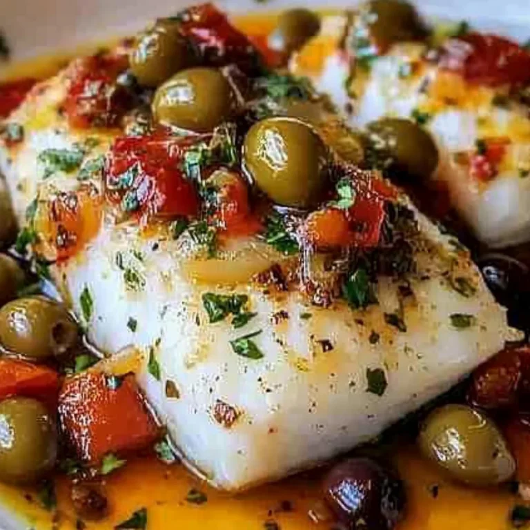 Mediterranean Baked Cod with Olives Recipe